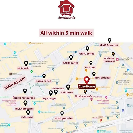 Cozyhome Medena Central, Quiet Premium Spot In Old Town * 布拉迪斯拉发